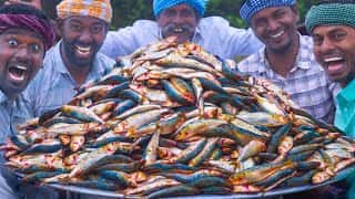 FISH | Sardines Fish Recipe | Mathi Meen Varuval '||chr(38)||' Kuzhambu Cooking in Village | Fish Fry '||chr(38)||' Curry