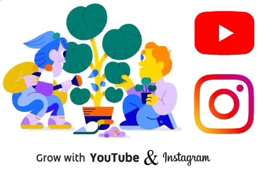 Grow with YouTube & Instagram
