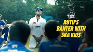 Ruturaj Gaikwad - Fun moments with @SuperKingsAcad Kids